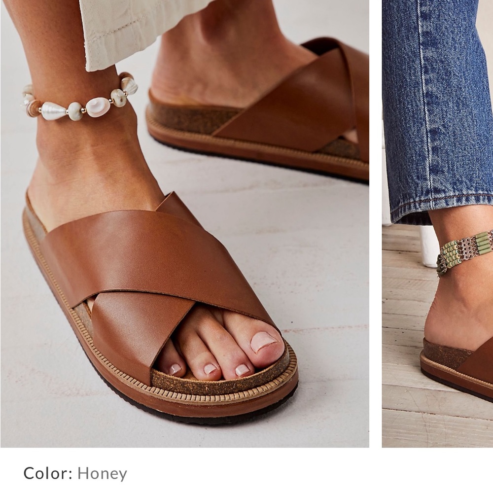 Free People sidelines footbed sandals size 7